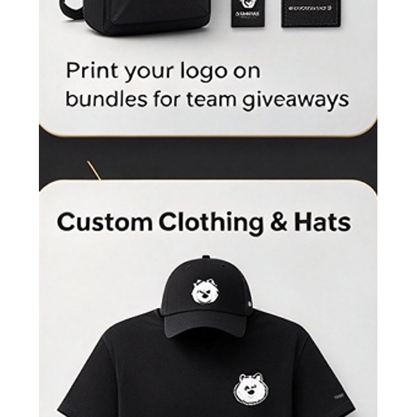 Structured 6-Panel Baseball Cap with 3D Mascot Logo